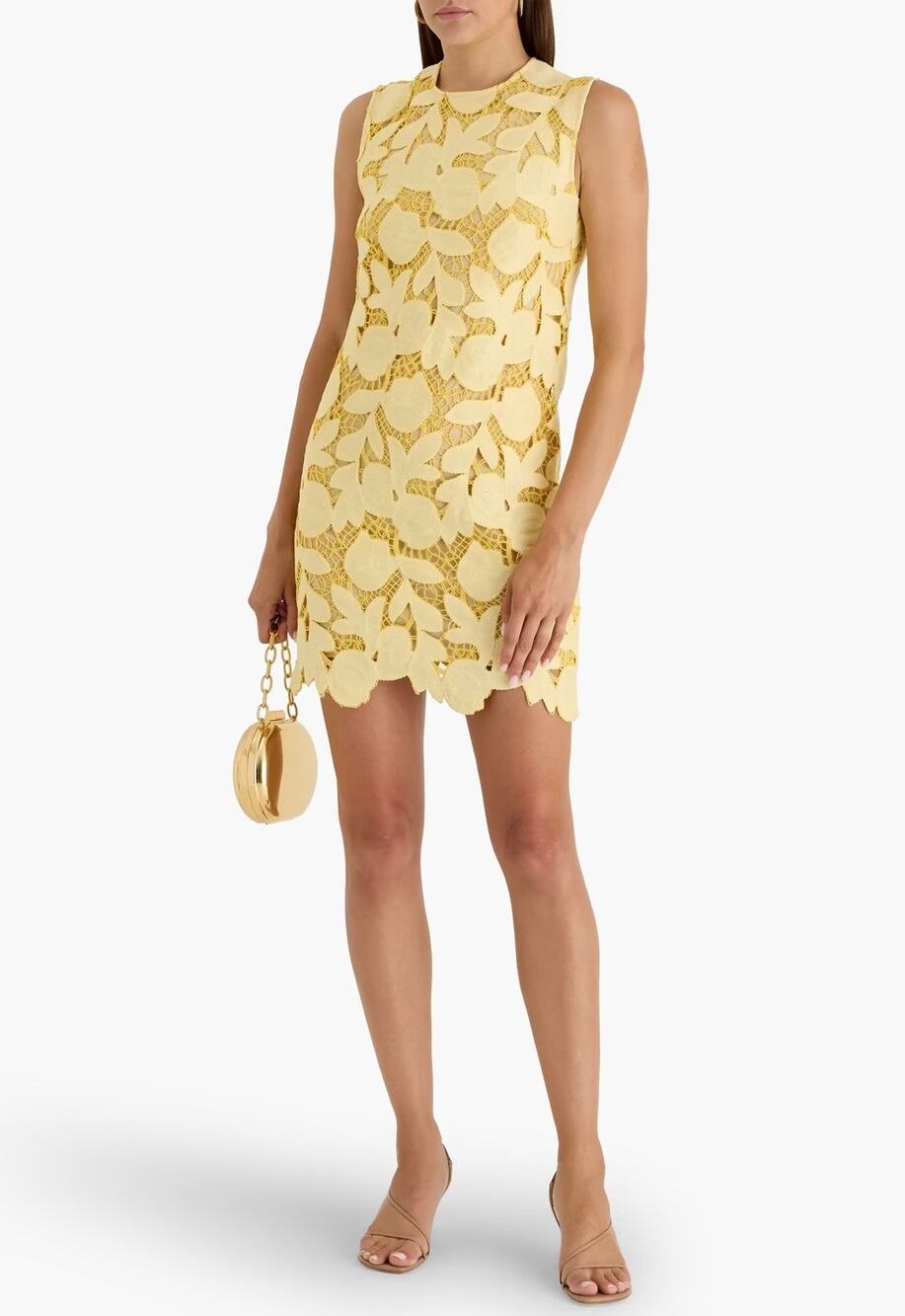 Simkhai Mickie Mini Dress Buttercream Yellow 2 XS NWT Quiet Luxury Wedding Guest